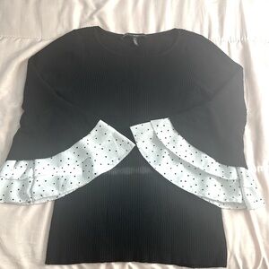 White House Black Market Black/White Top